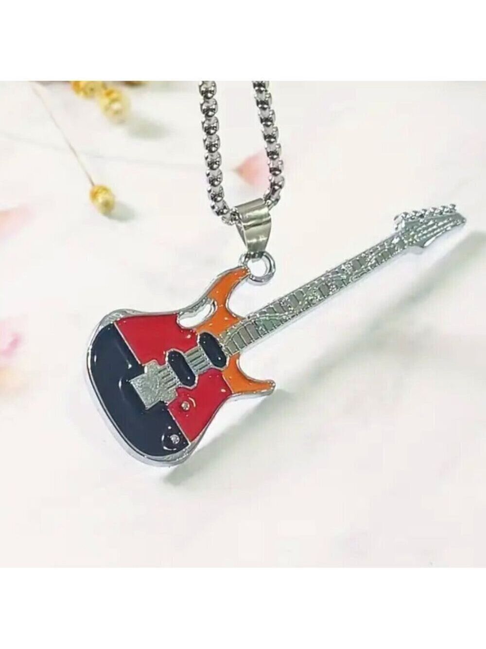 1461 tri-colored guitar pendant